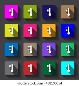 Thermometer Icon vector flat design