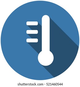 Thermometer Icon Vector flat design style