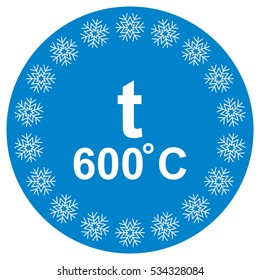 Thermometer Icon Vector flat design style