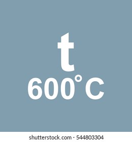 Thermometer Icon Vector flat design style