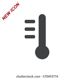 Thermometer Icon Vector flat design style