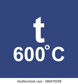 Thermometer Icon Vector flat design style