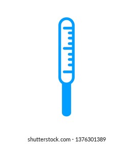 Thermometer icon- Vector Thermometer flat illustration icon for medical and healthcare service.