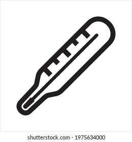 Thermometer icon, vector and glyph