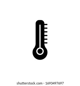 icono del termómetro estilo de glifo vectorial