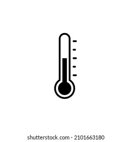 thermometer icon vector. glyph symbol design