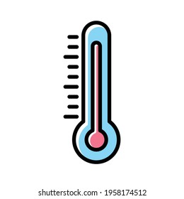 gráfico vectorial de icono termómetro para cualquier empresa especialmente para la atención de la salud y la atención médica