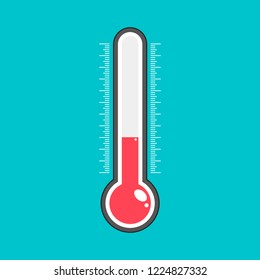 icono termómetro, ilustración vectorial