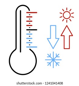 Thermometer icon , vector illustration