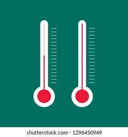 Thermometer icon. Vector illustration.
