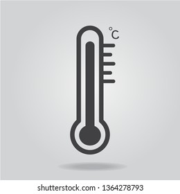 Thermometer icon vector illustration.