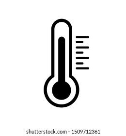 Thermometer icon . vector thermometer illustration