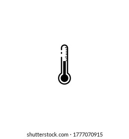 Thermometer icon. Vector illustration of thermometer.