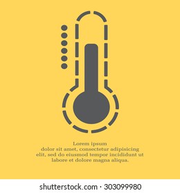 Thermometer icon , vector illustration
