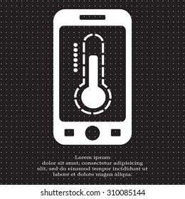Thermometer icon, vector illustration