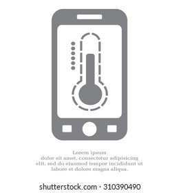 Thermometer icon , vector illustration