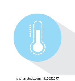 Thermometer icon , vector illustration