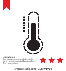 Thermometer icon , vector illustration