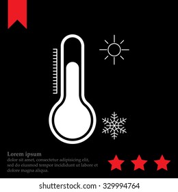 Thermometer icon , vector illustration