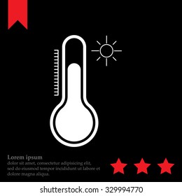 Thermometer icon , vector illustration