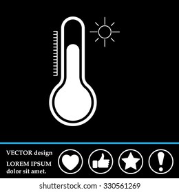 Thermometer icon , vector illustration