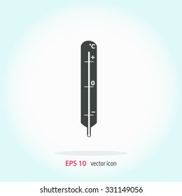 Thermometer icon, vector illustration