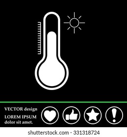 Thermometer icon , vector illustration