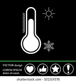 Thermometer icon , vector illustration