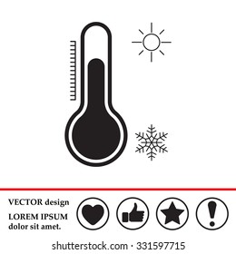 Thermometer icon , vector illustration