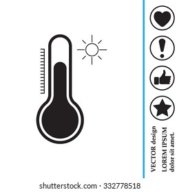 Thermometer icon , vector illustration