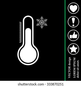 Thermometer icon , vector illustration