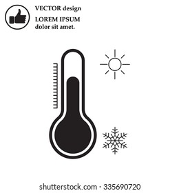 Thermometer icon , vector illustration