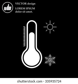 Thermometer icon , vector illustration