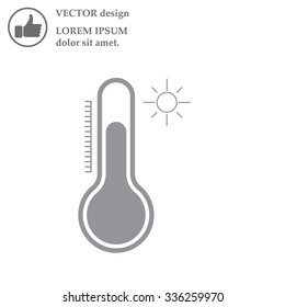 Thermometer icon , vector illustration