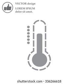 Thermometer icon , vector illustration