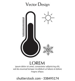 Thermometer icon , vector illustration