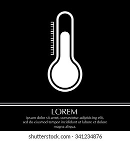Thermometer icon , vector illustration