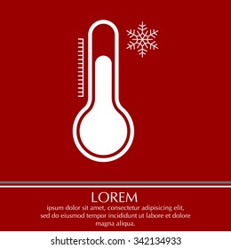 Thermometer icon , vector illustration