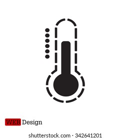 Thermometer icon , vector illustration