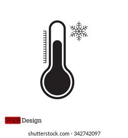 Thermometer icon , vector illustration
