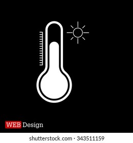 Thermometer icon , vector illustration