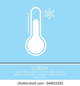 Thermometer icon , vector illustration