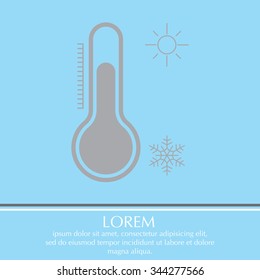 Thermometer icon , vector illustration