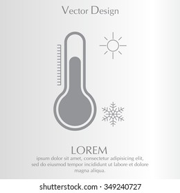 Thermometer icon , vector illustration