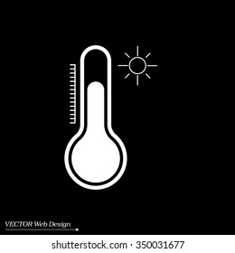 Thermometer icon , vector illustration