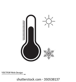 Thermometer icon , vector illustration
