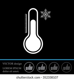 Thermometer icon , vector illustration
