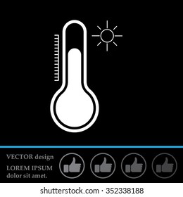 Thermometer icon , vector illustration