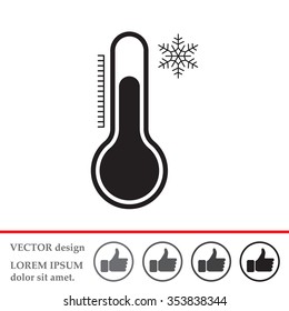 Thermometer icon , vector illustration
