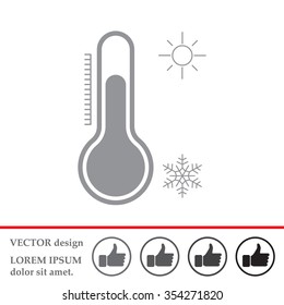 Thermometer icon , vector illustration